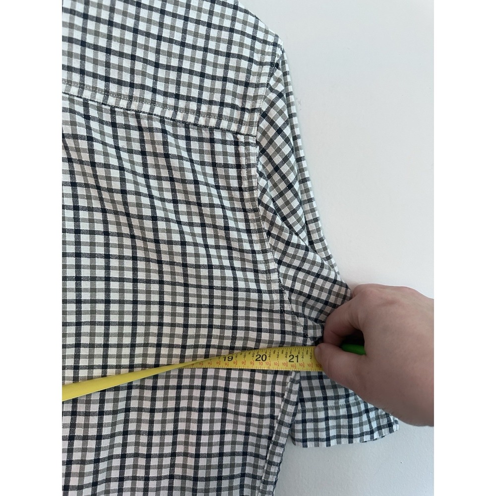 Fieldmaster SMALL 100% Cotton Lightweight Plaid Short Sleeve Button Front Shirt - Picture 11 of 13